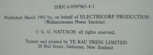 Power from Waikaremoana a history of Waikaremoana hydro-electric power development by G.G. Natusch.