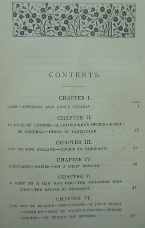 A Chequered Career or Fifteen years in Australia and New Zealand. First Edition (1881)