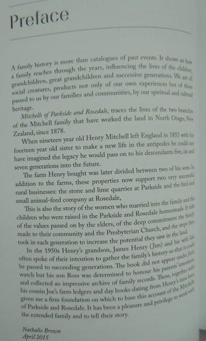 Mitchells of Parkside and Rosedale, North Otago by Nathalie Brown. SCARCE.