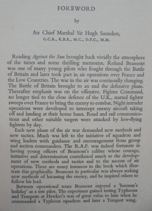 Against the Sun: Story of Wing Commander Roland Beamont by Edward Lanchbery.