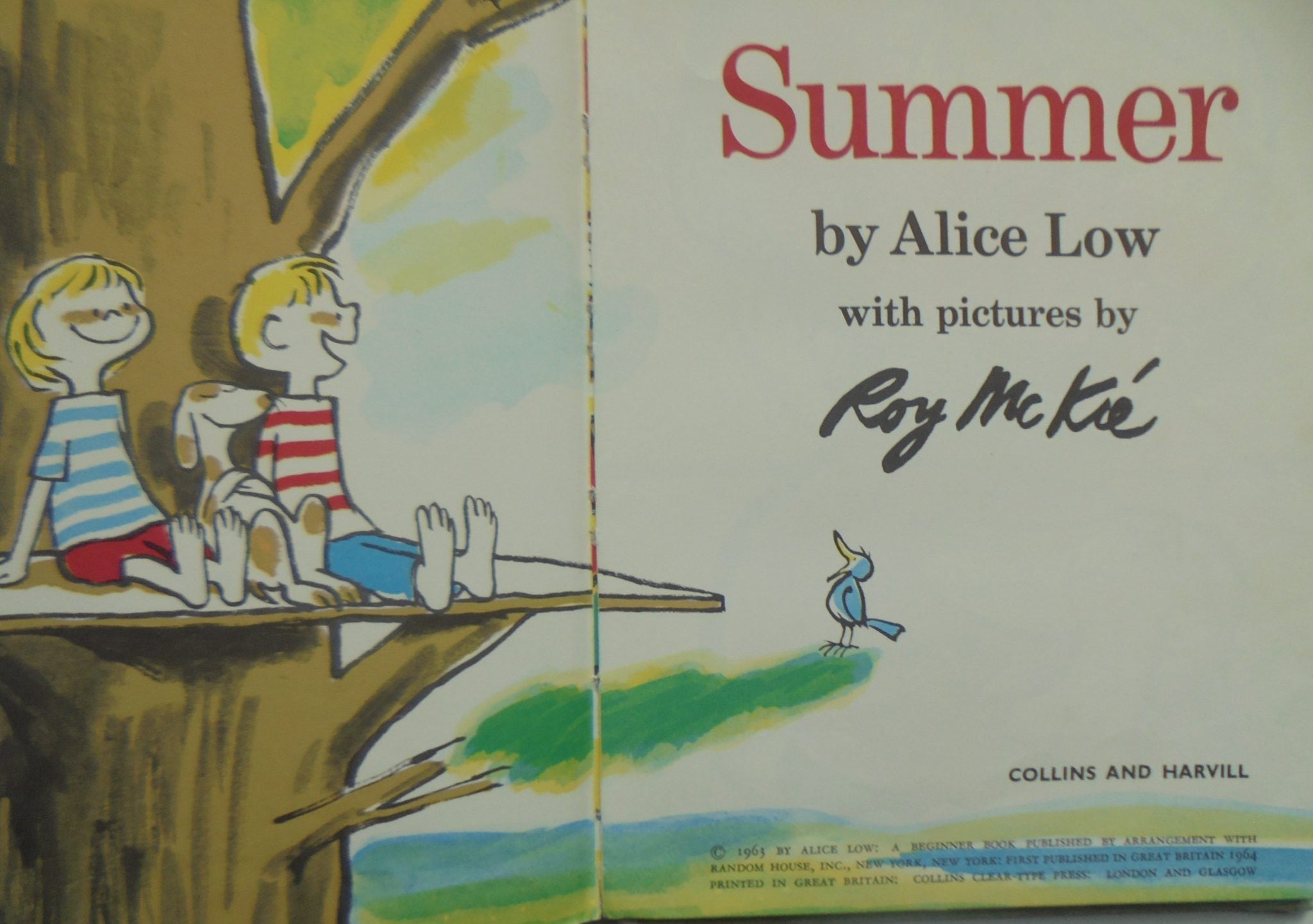 Summer. 1964 First Edition (Dr Suess). 1964. First edition. Alice Low, Ray McKie illustrator