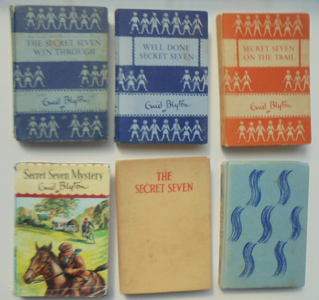 Secret Seven books by Enid Blyton. (6 1950's vintage hardbacks some First Ed)