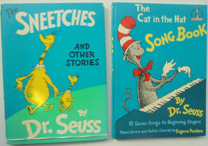 The Cat in the Hat Song Book. & The Sneetches Vintage hardbacks. By Dr. Seuss