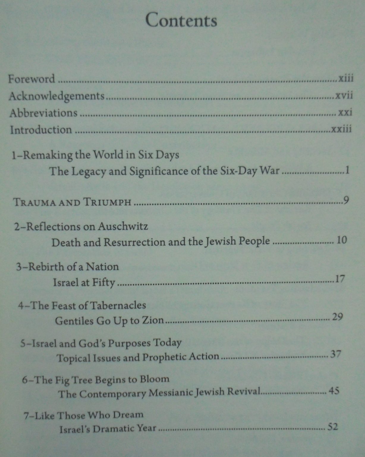 Restoring the Fortunes of Zion Essays on Israel, Jerusalem and Jewish-Christian Relations on the Fiftieth Anniversary of the Six-Day War By Rob Yule.