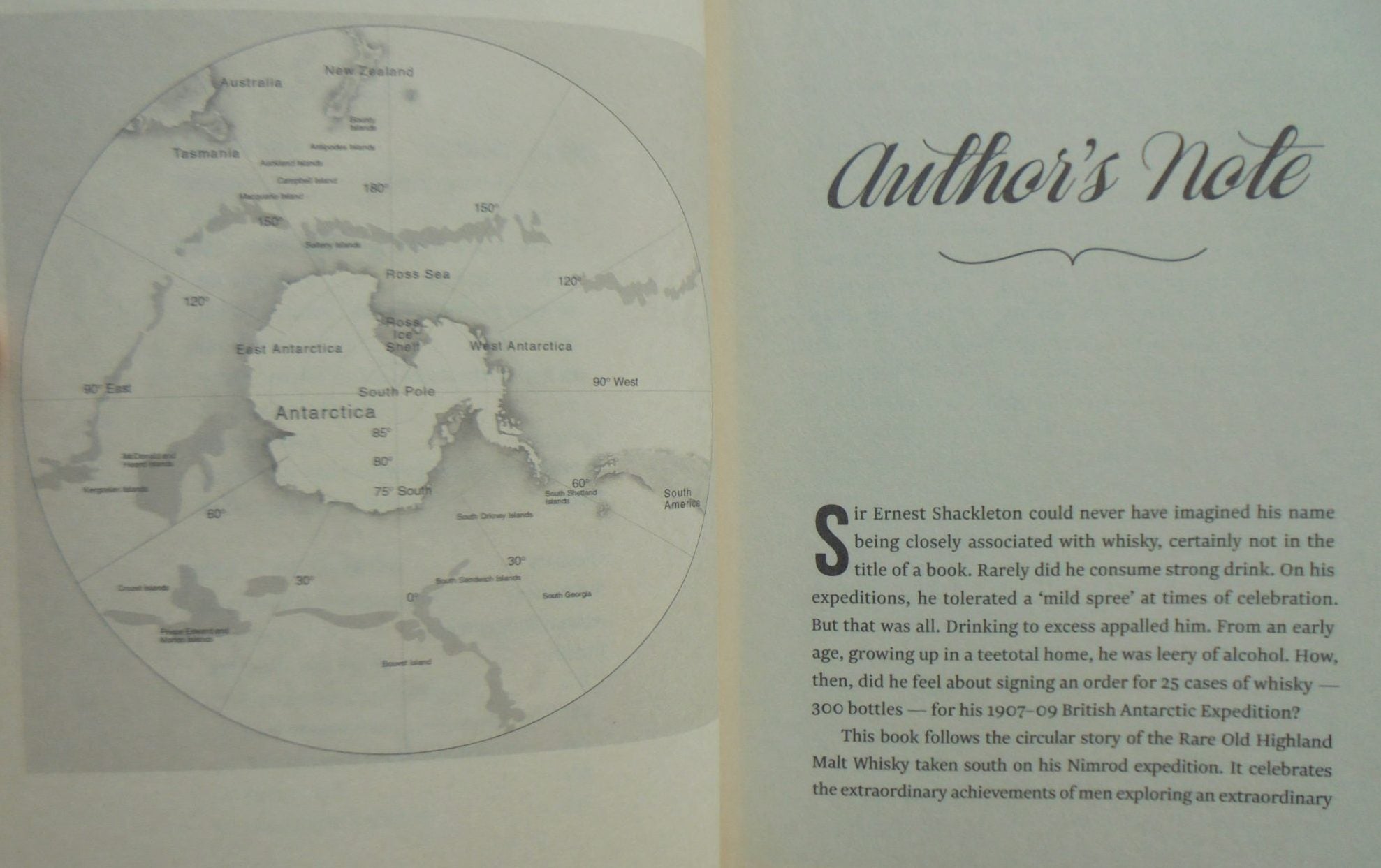 Shackleton's Whisky: A Spirit of Discovery . Ernest Shackleton's 1907 Antarctic Expedition and the Rare Malt Whisky He Left Behind By Neville Peat.