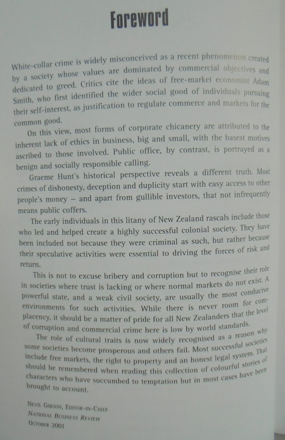 Hustlers, Rogues and Bubble­ Boys A History of White-Collar Crime in New Zealand By Graeme Hunt. SIGNED BY AUTHOR.