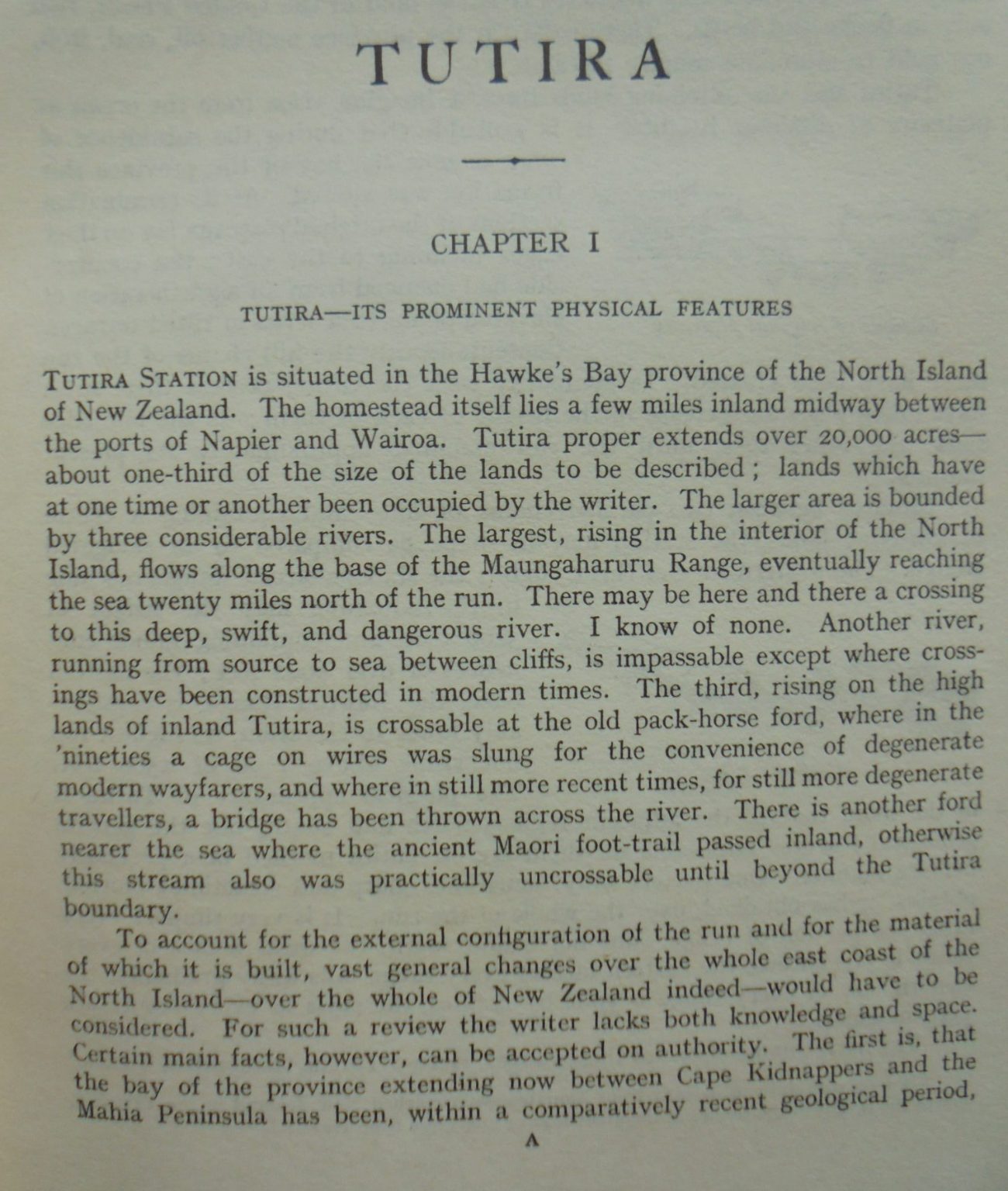 Tutira : The Story of a New Zealand Sheep Station. by H Guthrie Smith.