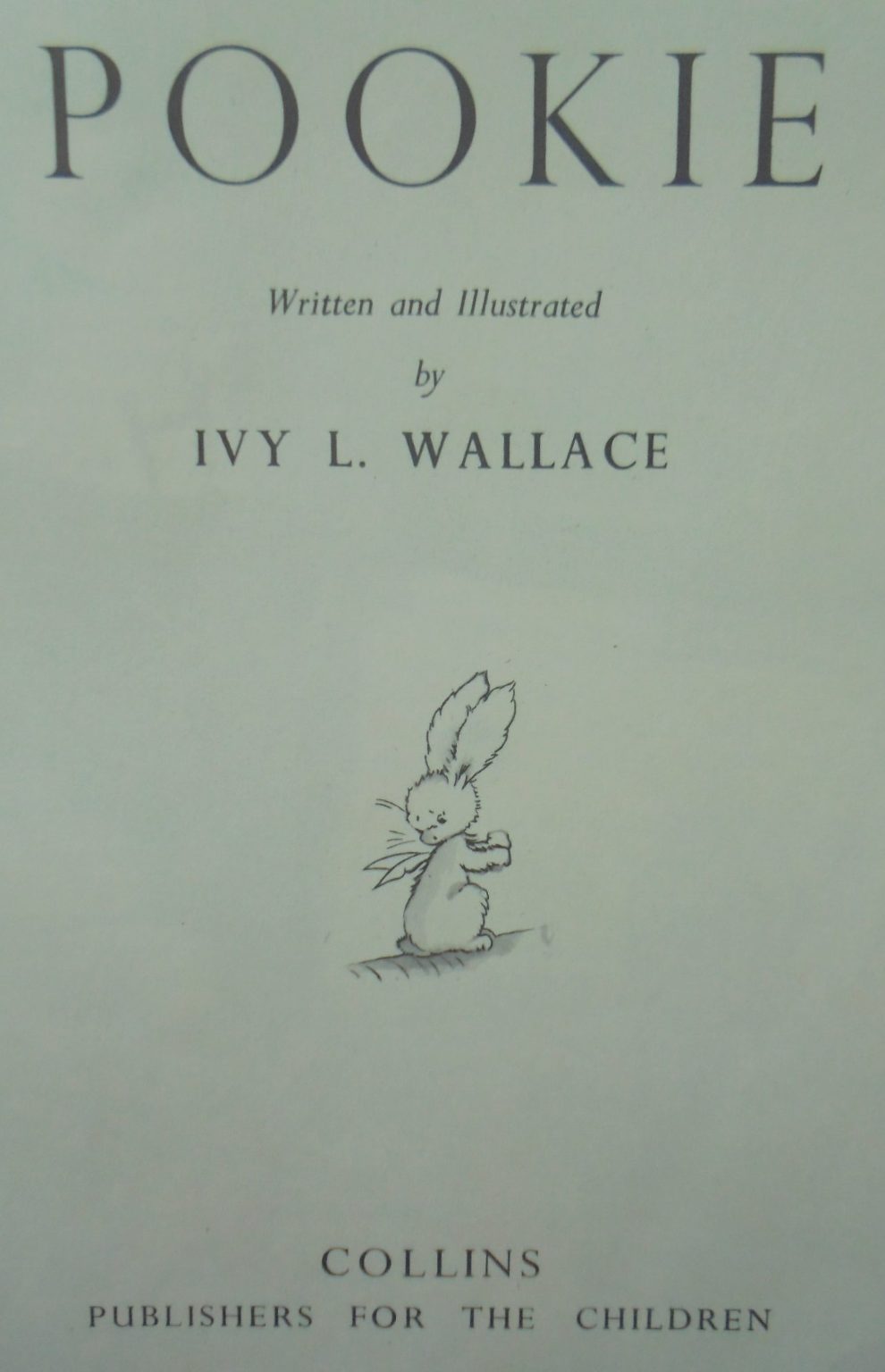 Pookie by Ivy L. Wallace. 1955. Hardback