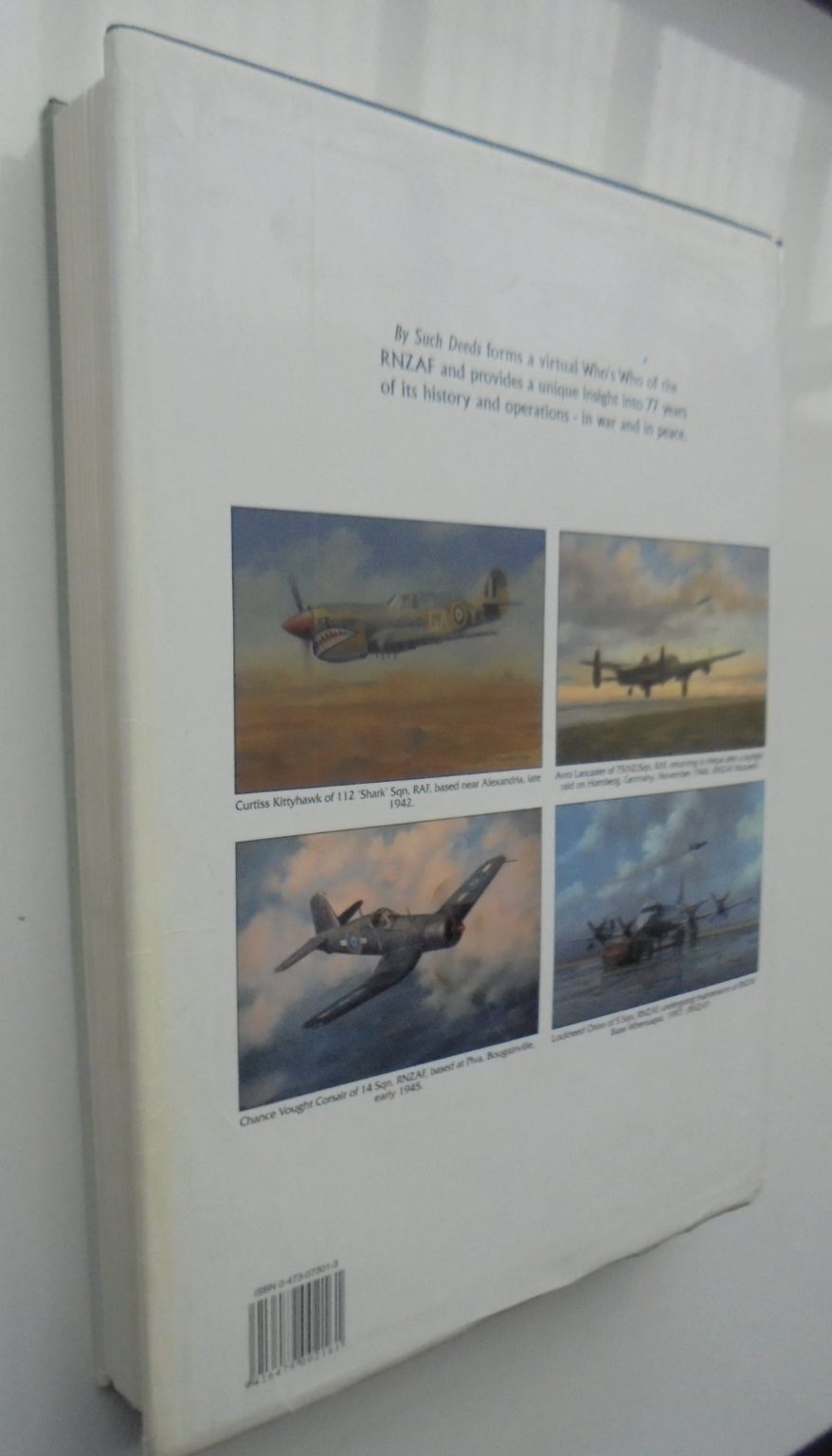 By Such Deeds Honours and awards in the Royal New Zealand Air Force 1923-1999 by Group Captain C.M. Hanson. 2001, FIRST EDITION. SCARCE.