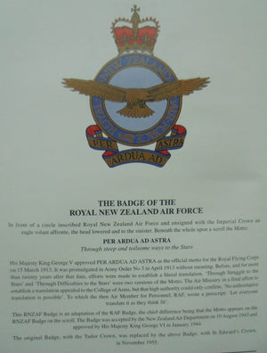 By Such Deeds Honours and awards in the Royal New Zealand Air Force 1923-1999 by Group Captain C.M. Hanson. 2001, FIRST EDITION. SCARCE.