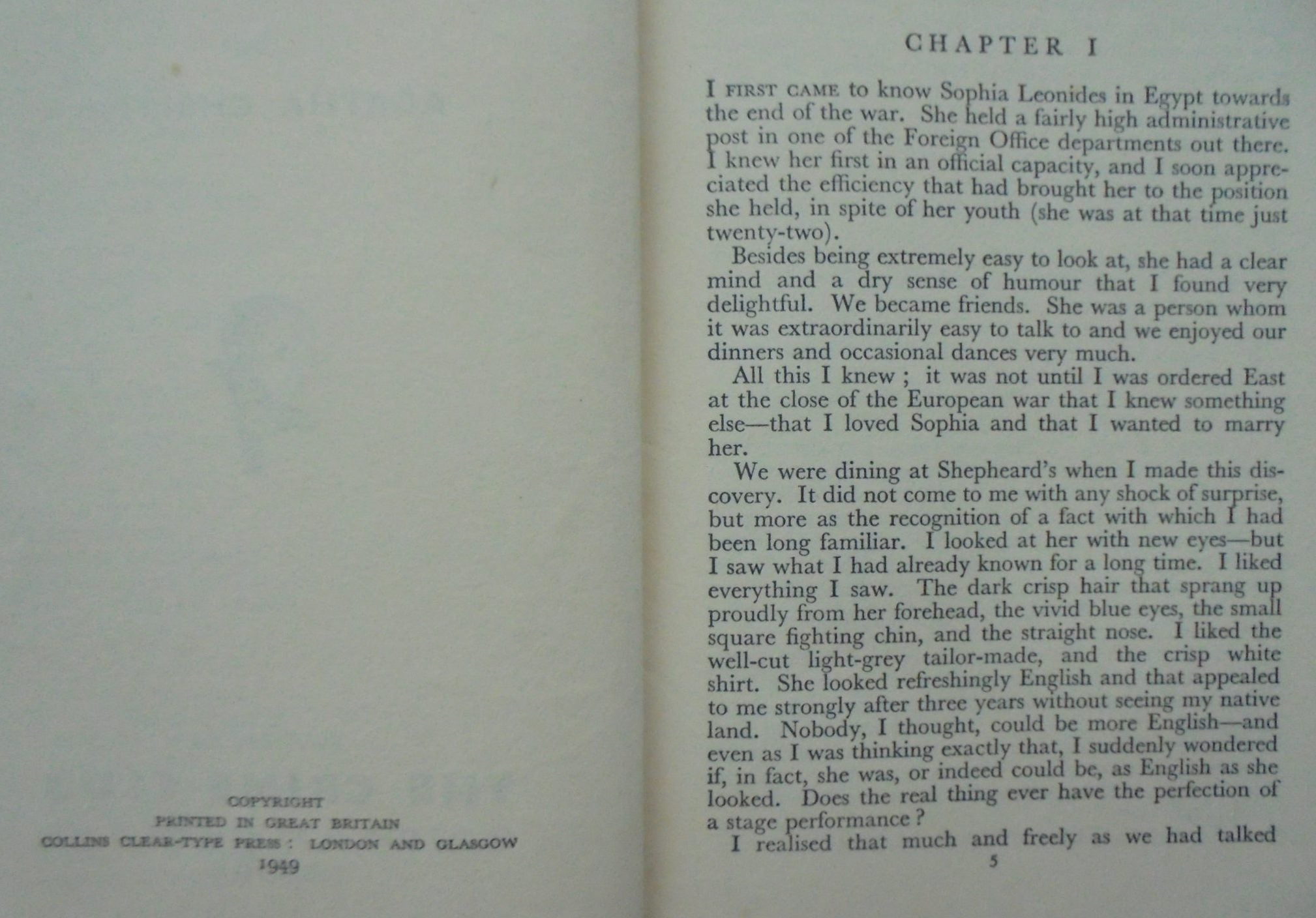 Crooked House. 1949 First Edition. By Agatha Christie