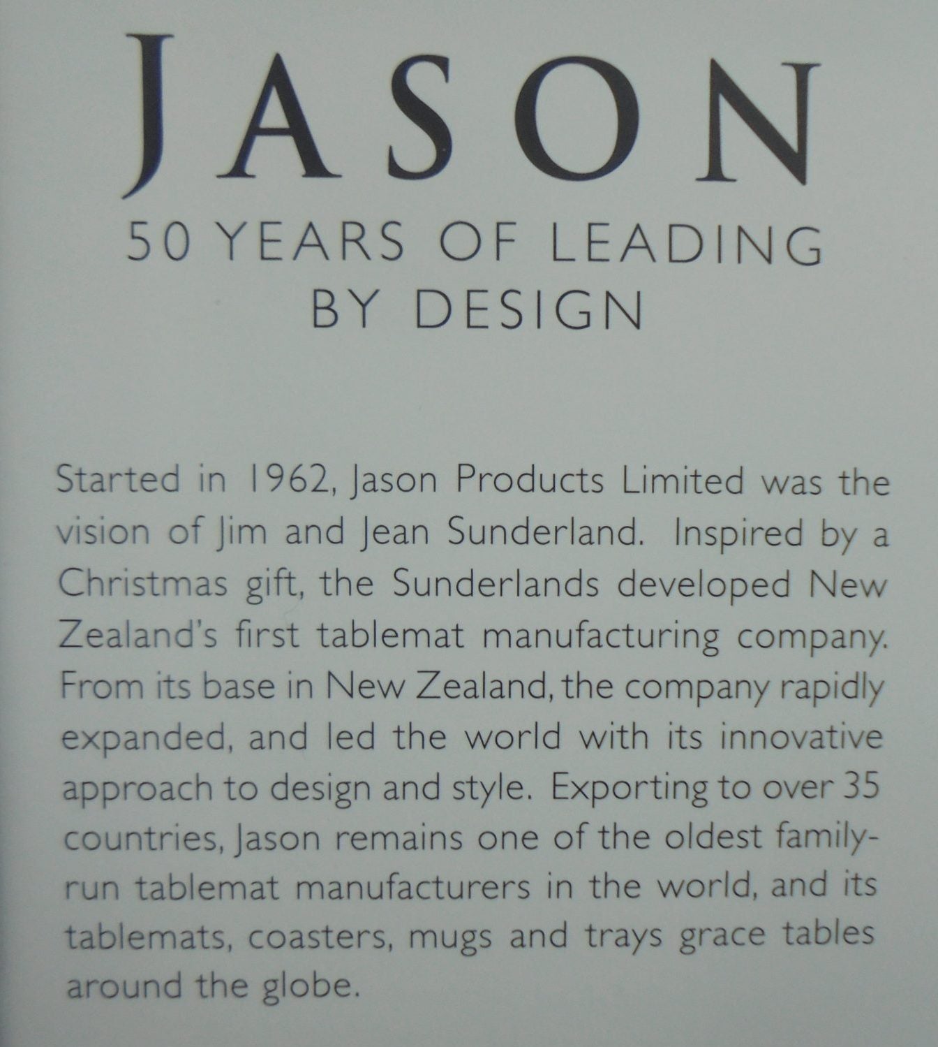 Jason - 50 Years of Leading by Design [New Zealand].