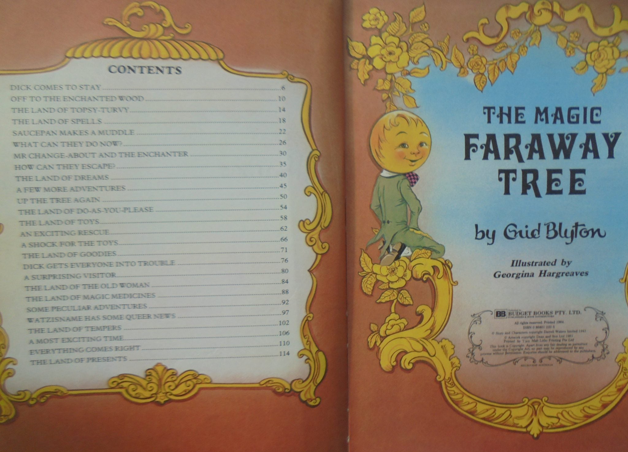 The Magic Faraway Tree. Large Vintage illustrated De Luxe Edition.