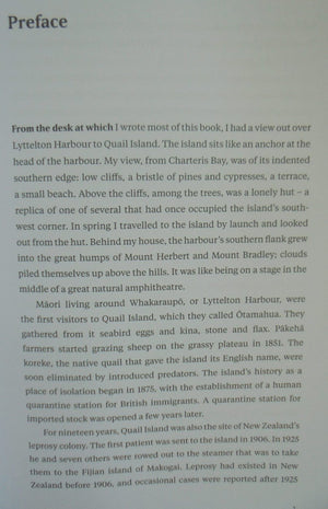 The Dark Island Leprosy in New Zealand and the Quail Island Colony By Benjamin Kingsbury.