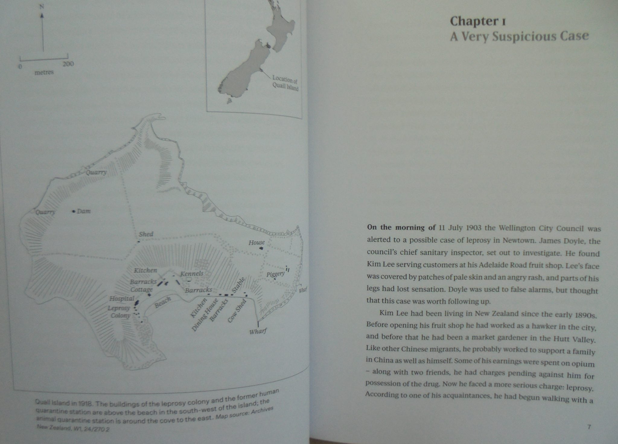 The Dark Island Leprosy in New Zealand and the Quail Island Colony By Benjamin Kingsbury.