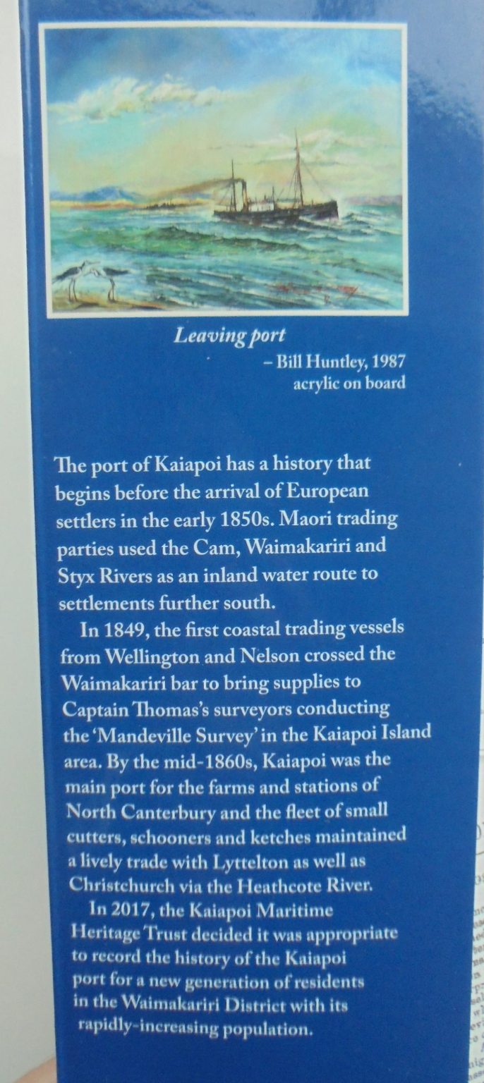 Taking the Bar : A History of Kaiapoi Port by Colin Amodeo. 2017, First Edition. SCARCE.