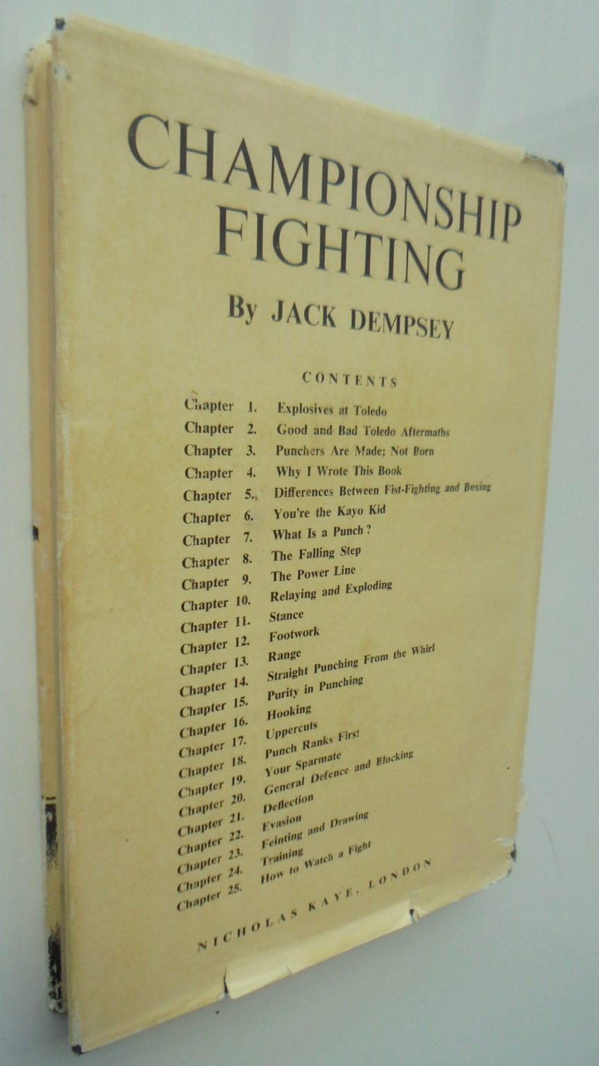 Championship Fighting Explosive Punching and Aggressive Defense by Jack Dempsey.