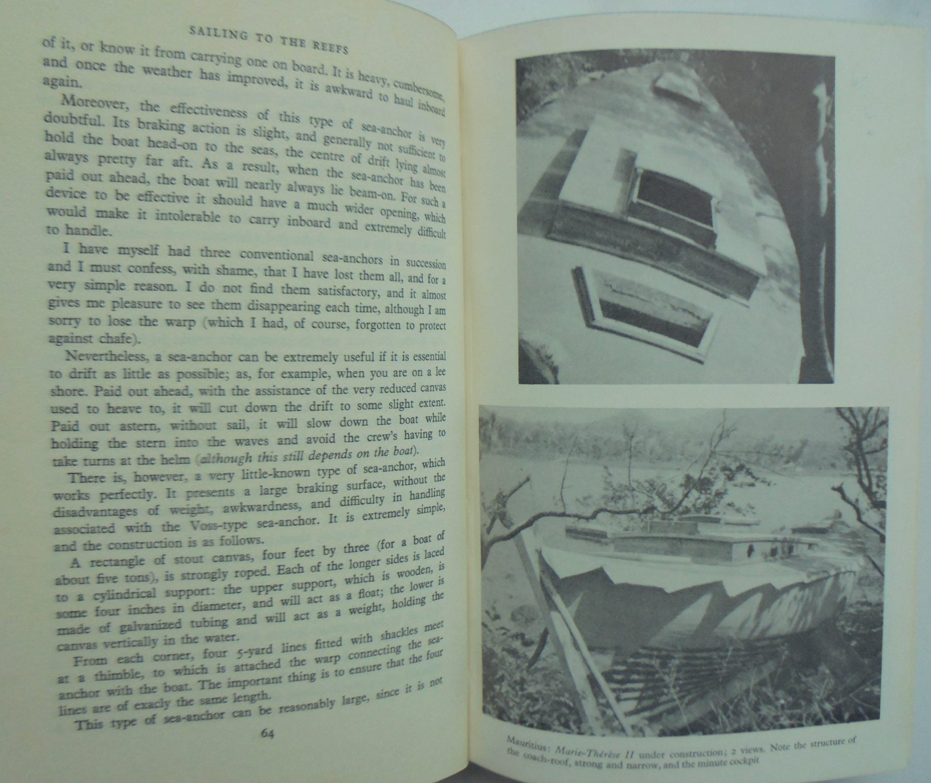 Sailing to the Reefs by Bernard Moitessier. First British Edition.