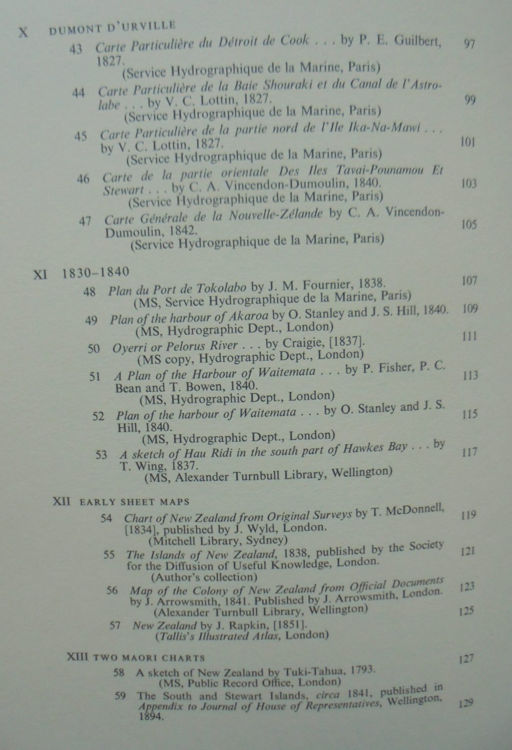 Early Charts of New Zealand 1542-1851. By Peter Bromley Maling