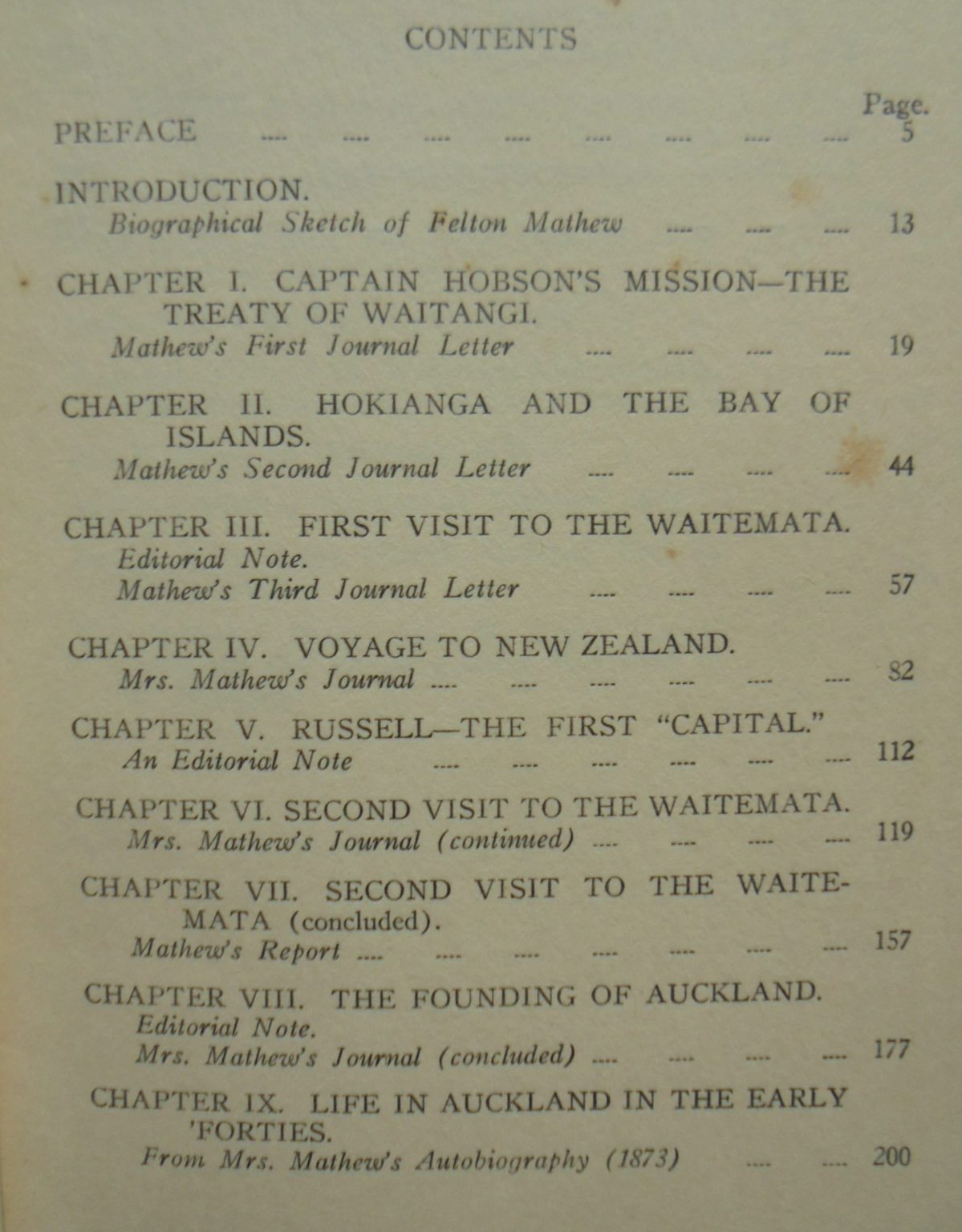 The Founding of New Zealand: The Journals of Felton Mathew, First Surveyor-General of New Zealand, and his Wife 1840-1847