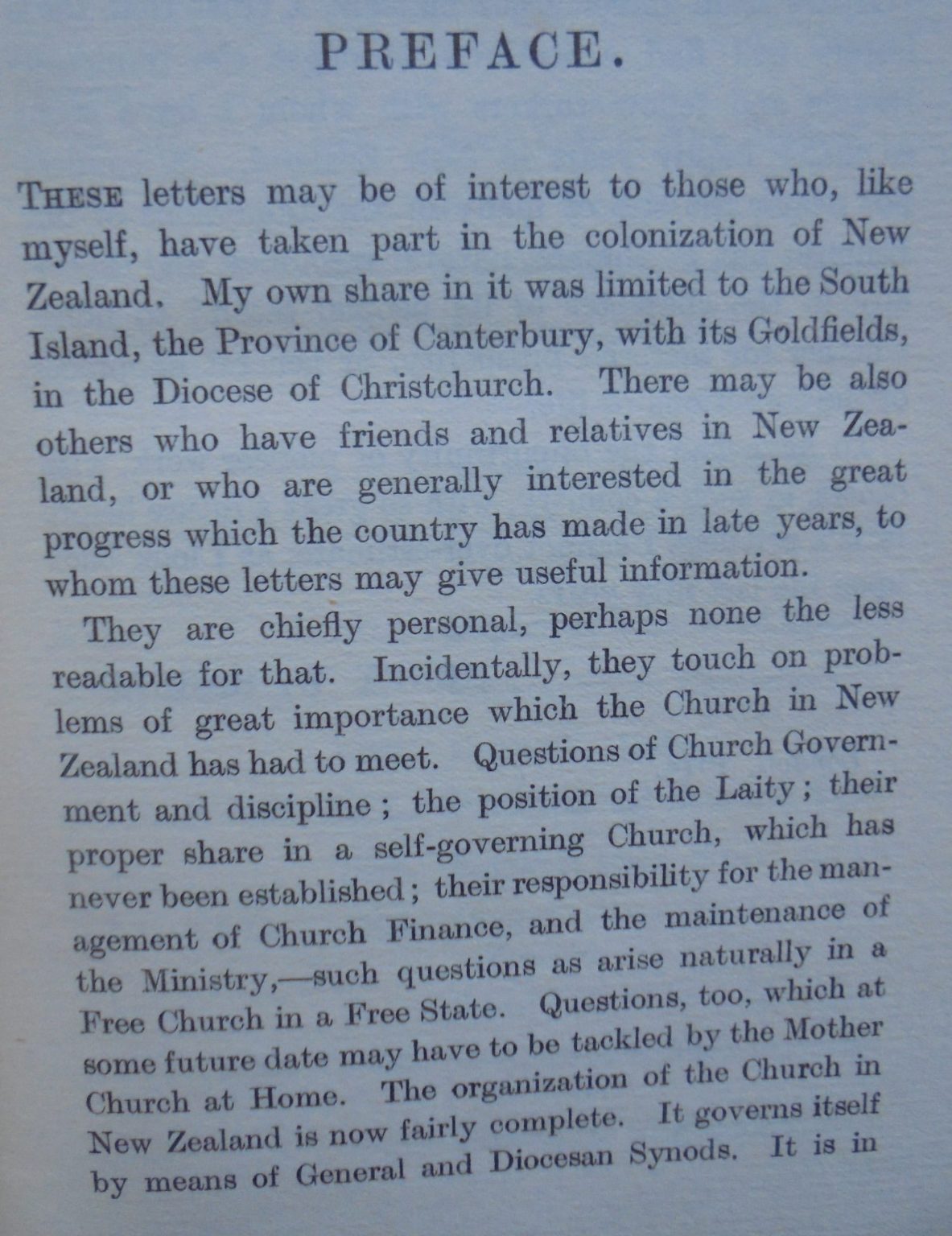 Letters From New Zealand, 1857 1911 Being Some Account of Life and Work in the Province of Canterbury, South Island by Henry William Harper.