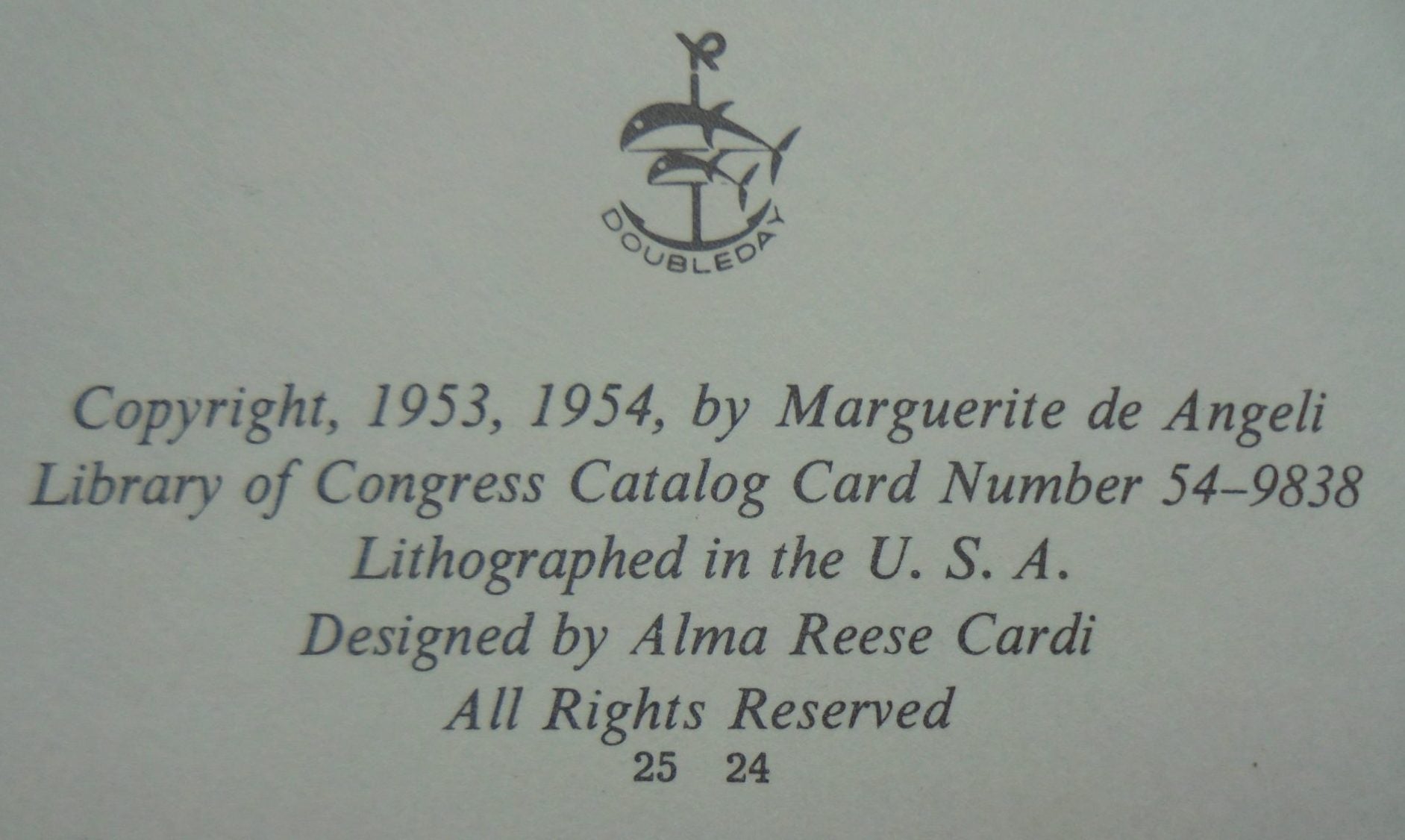 Marguerite De Angeli's Book of Nursery and Mother Goose Rhymes.