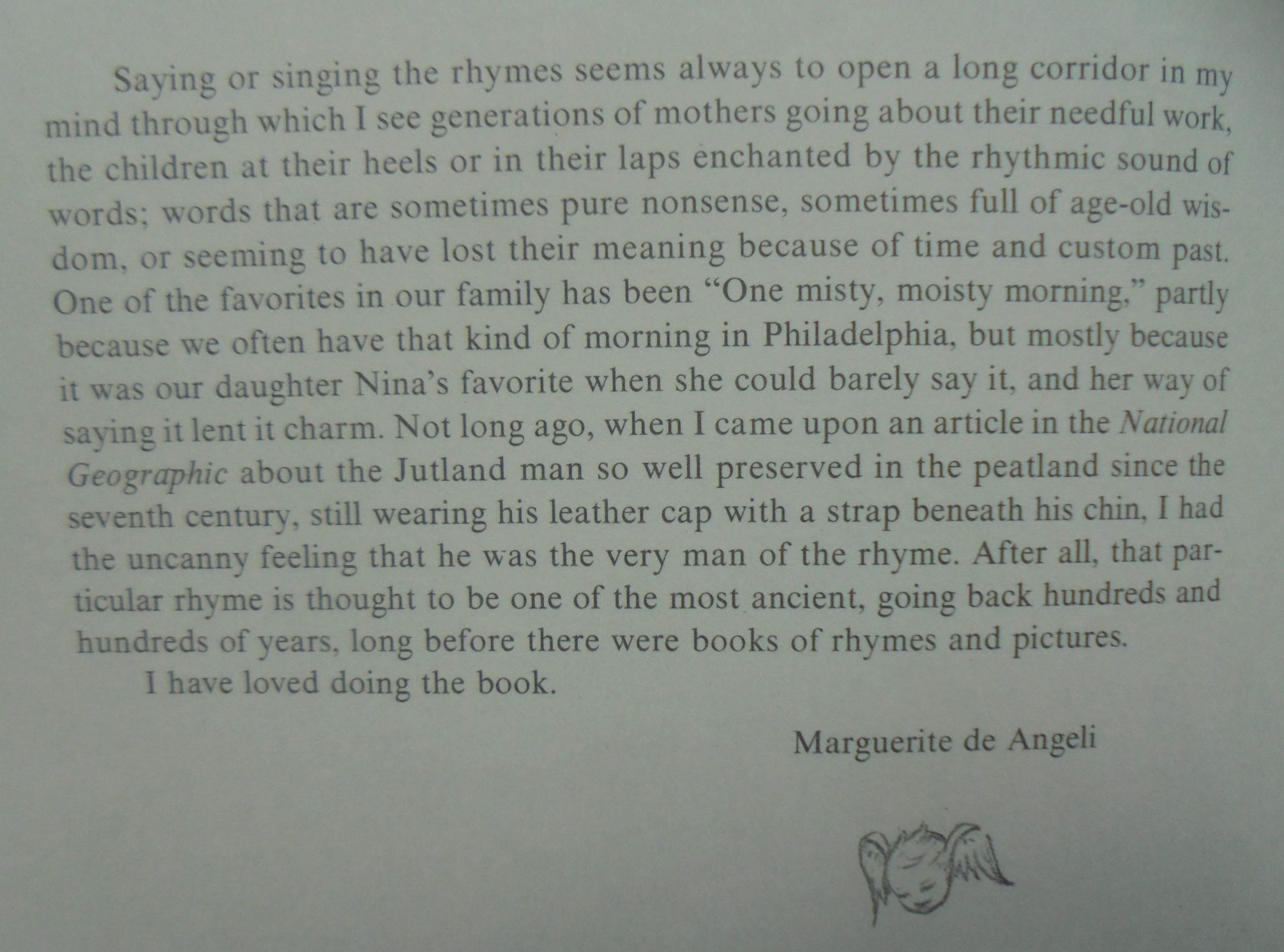 Marguerite De Angeli's Book of Nursery and Mother Goose Rhymes.