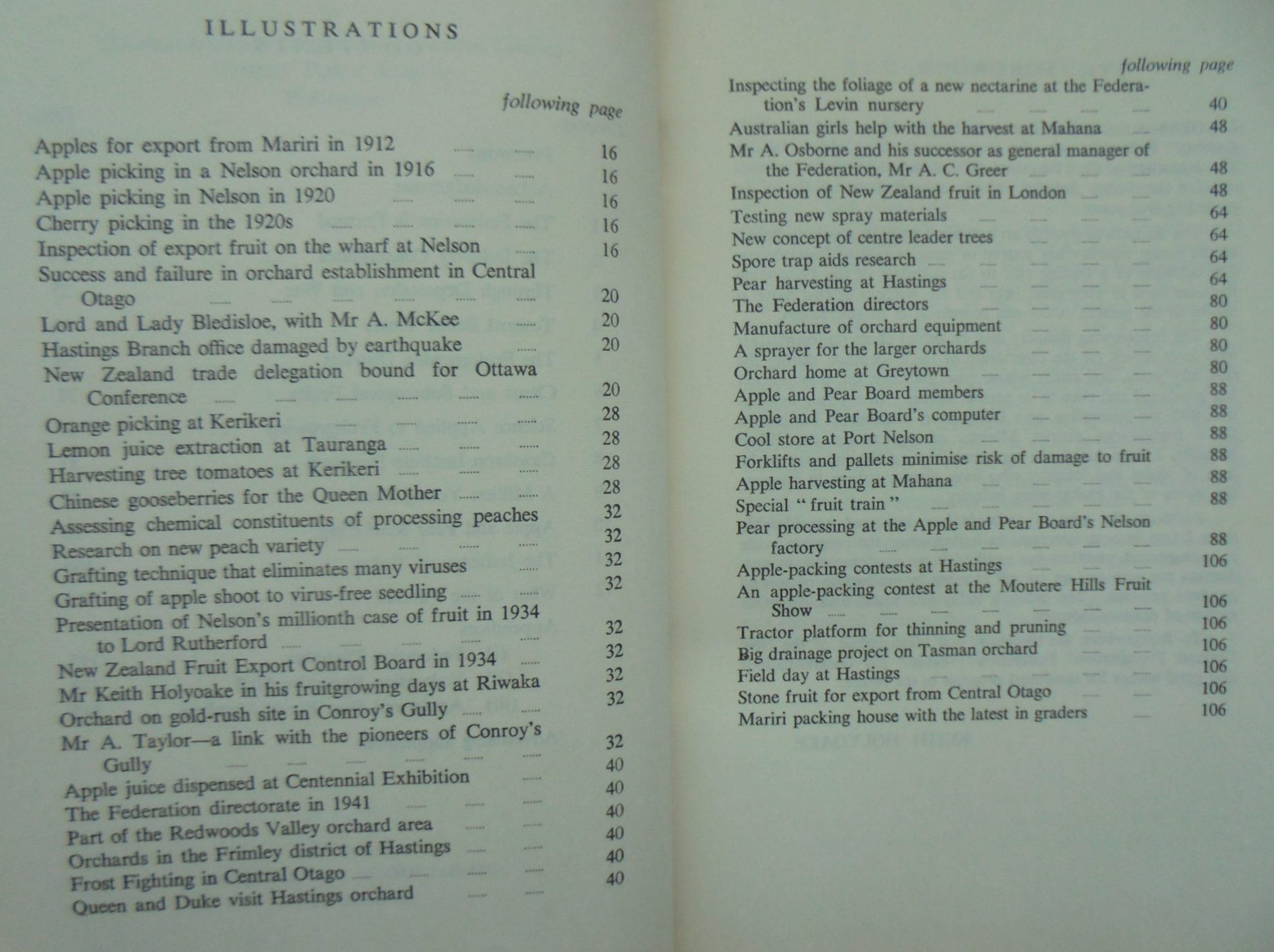 Fruitful Years: An account of the development of New Zealand's fruit industry from 1916 to 1966 by Rex Monigatti.