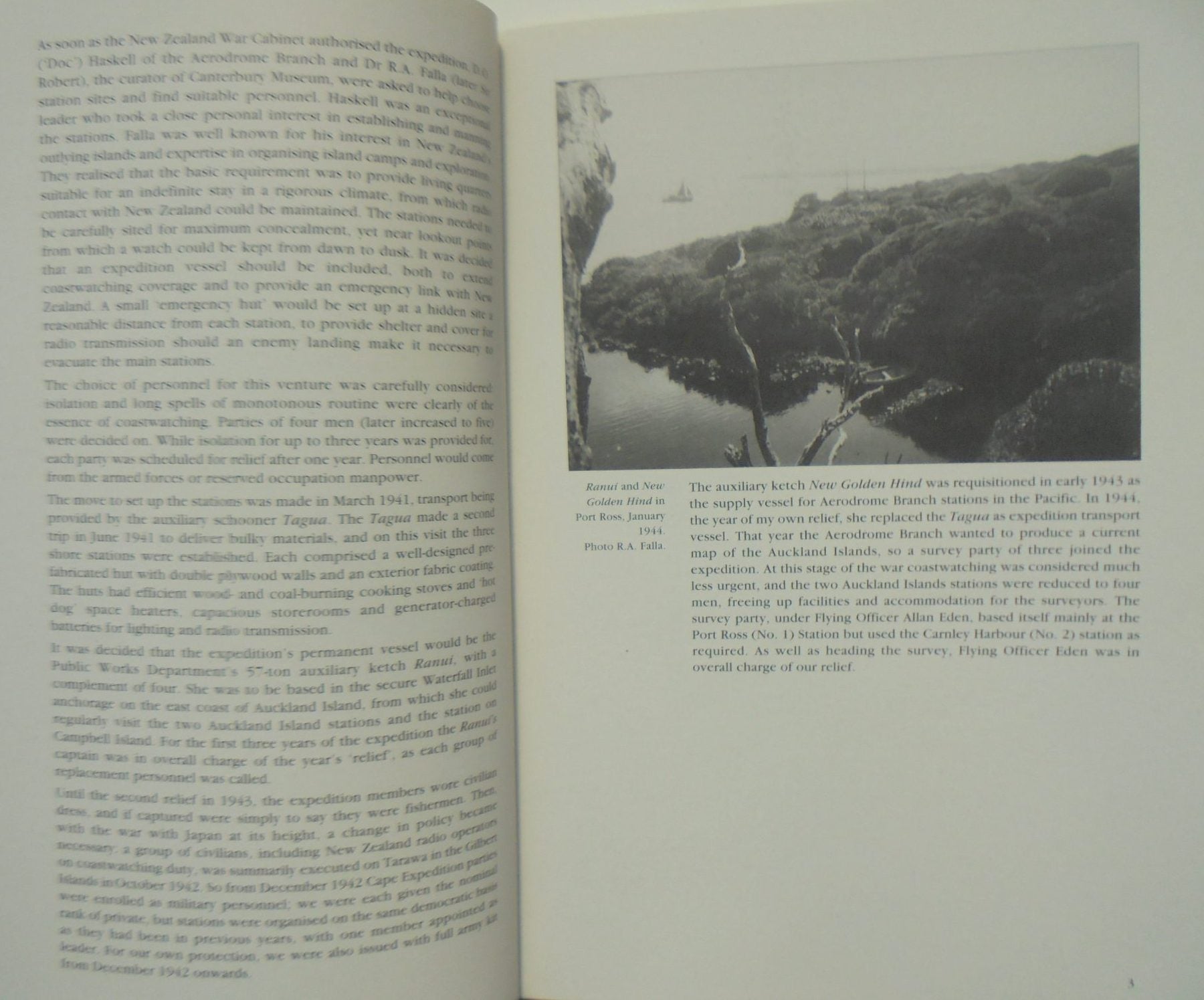 Year Away: wartime coastwatching on the Auckland Islands, 1944 By Graham Turbott. SCARCE.