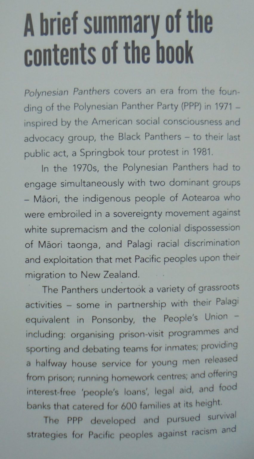 Polynesian Panthers: Pacific Protest and Affirmative Action in Aotearoa New Zealand 1971 - 1981 by Melani Anae.