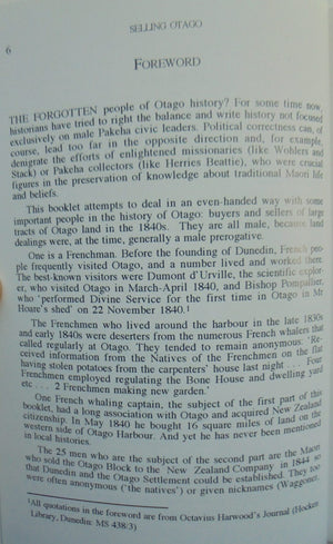 Selling Otago A French Buyer (1840), Maori Sellers (1844) (Southern heritage 150). by Peter Tremewan.