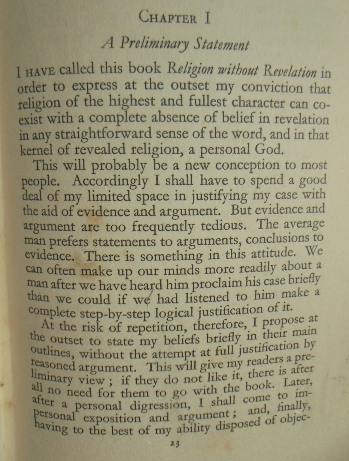 Religion Without Revelation by J S Huxley.