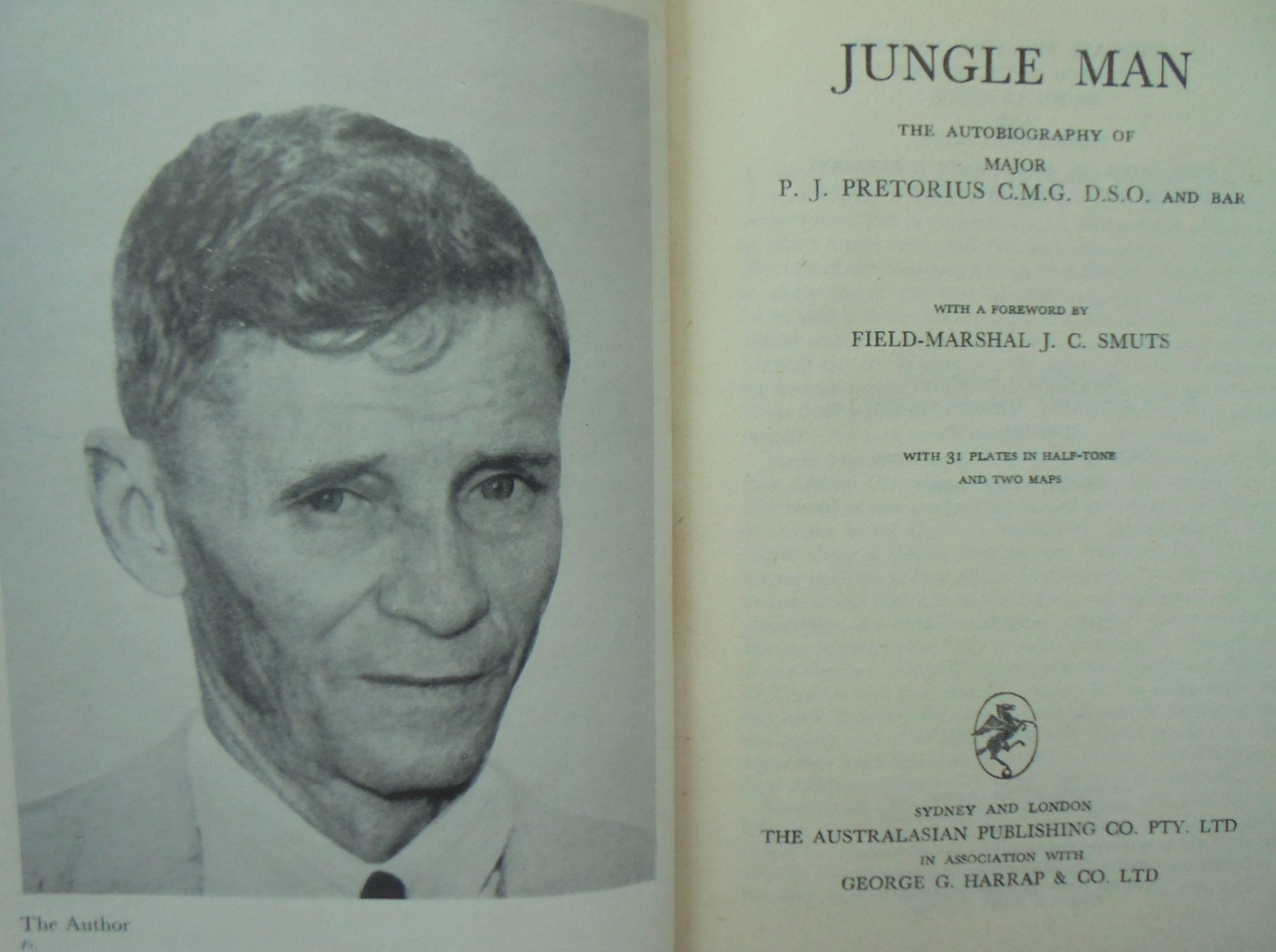 Jungle Man: The Autobiography of Major P. J. Pertorious by P. J. Pretorious. (Elephant hunter)