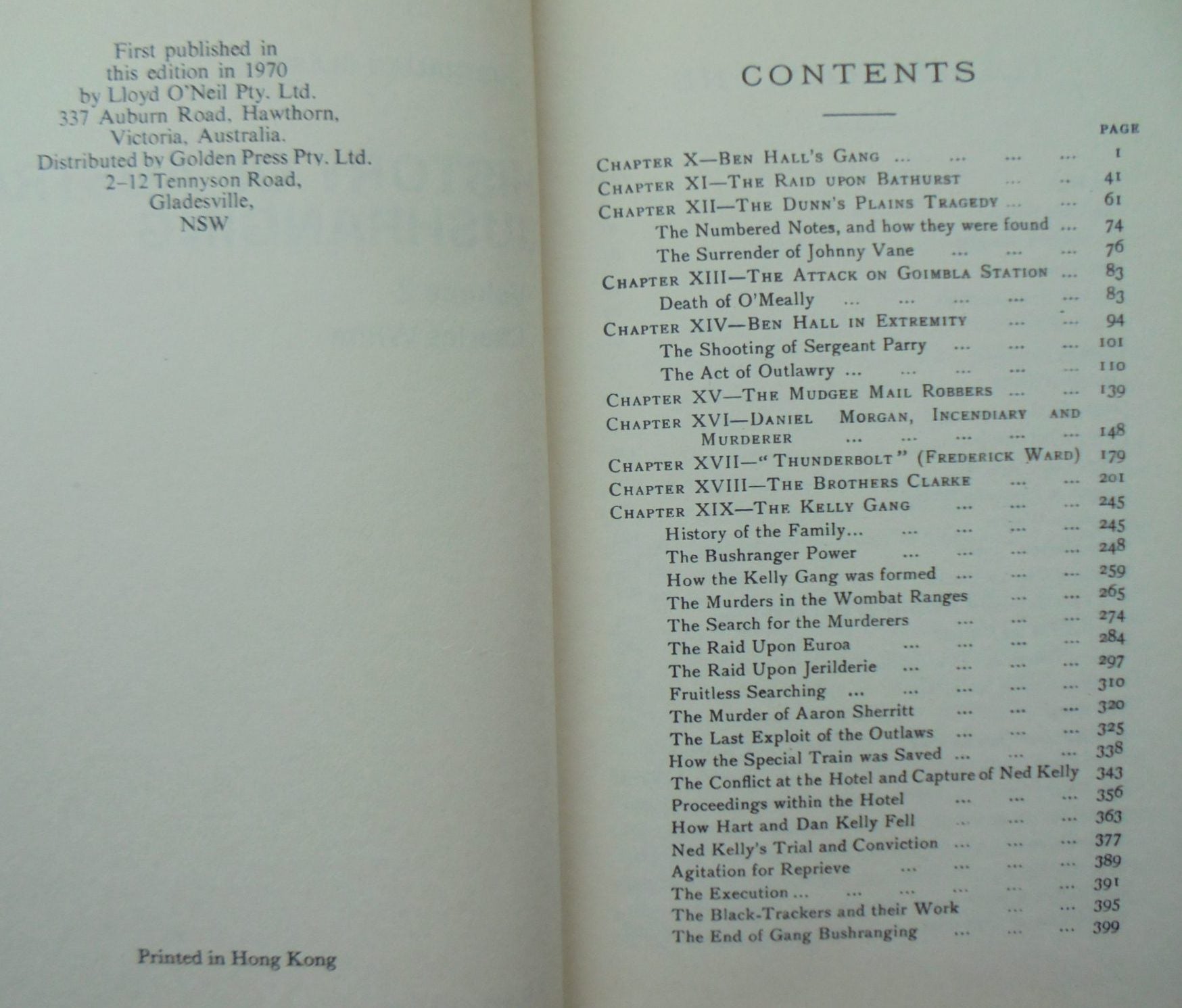 History of Australian Bushranging, in Two Volumes (Australian Classics) by Charles White.