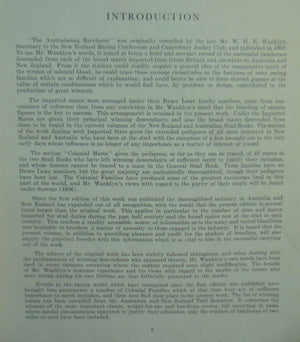 The Australasian Racehorse. A Record of the Successful Racehorses and Sires in Australia and New Zealand from the Earliest Period by W H E Wanklyn.