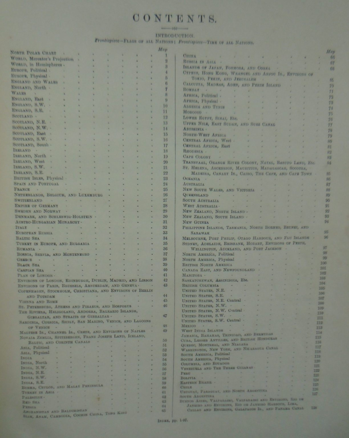 The World Wide Atlas of Modern Geography, Political and Physical, Containing One Hundred and Twenty-Eight Plates and Complete Index.