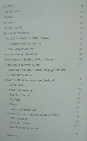 Maori Action Songs Words and Music, Actions and Instructions By Alan Armstrong, Reupena Ngata.