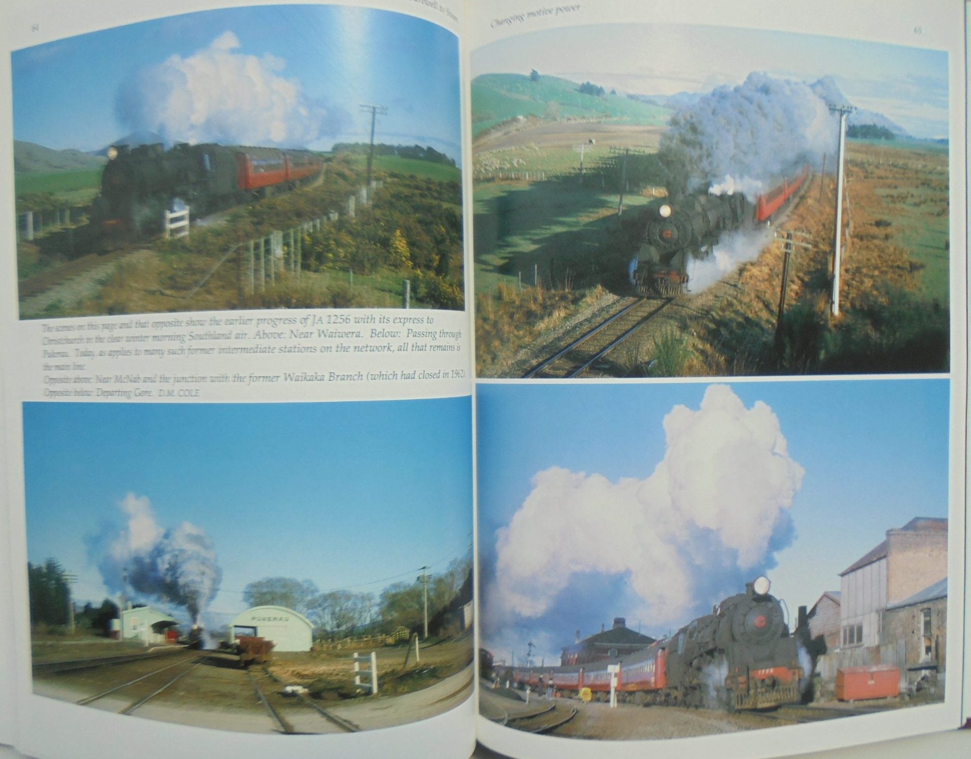 Farewell to Steam Four Decades of Change on New Zealand Railways By Tony Hurst. SIGNED BY AUTHOR.