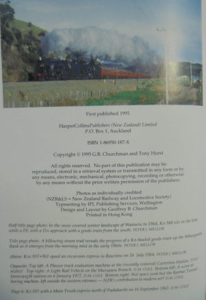 Farewell to Steam Four Decades of Change on New Zealand Railways By Tony Hurst. SIGNED BY AUTHOR.