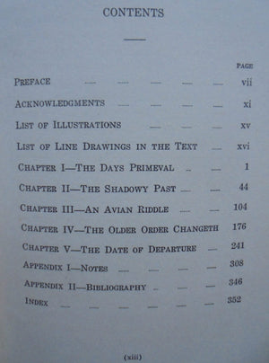 The Mystery of the Moa: New Zealand's Avian Giant by T. Lindsay Buick. 1931. FIRST EDITION. VERY SCARCE.