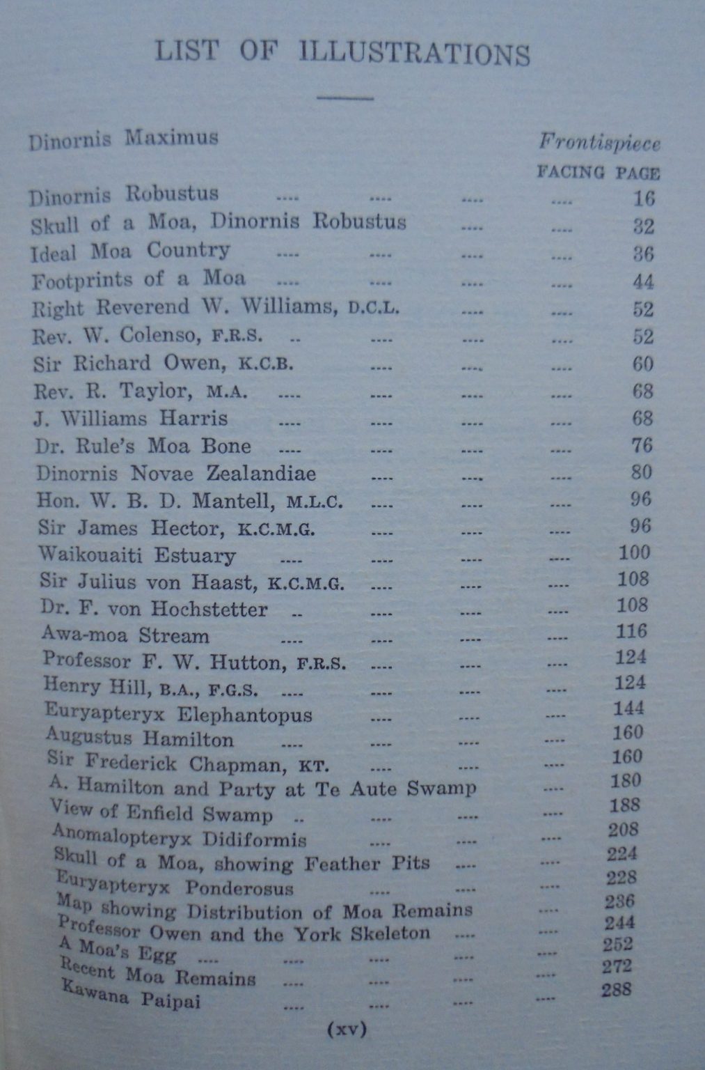 The Mystery of the Moa: New Zealand's Avian Giant by T. Lindsay Buick. 1931. FIRST EDITION. VERY SCARCE.