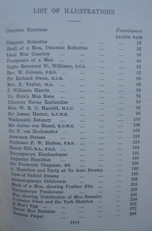 The Mystery of the Moa: New Zealand's Avian Giant by T. Lindsay Buick. 1931. FIRST EDITION. VERY SCARCE.