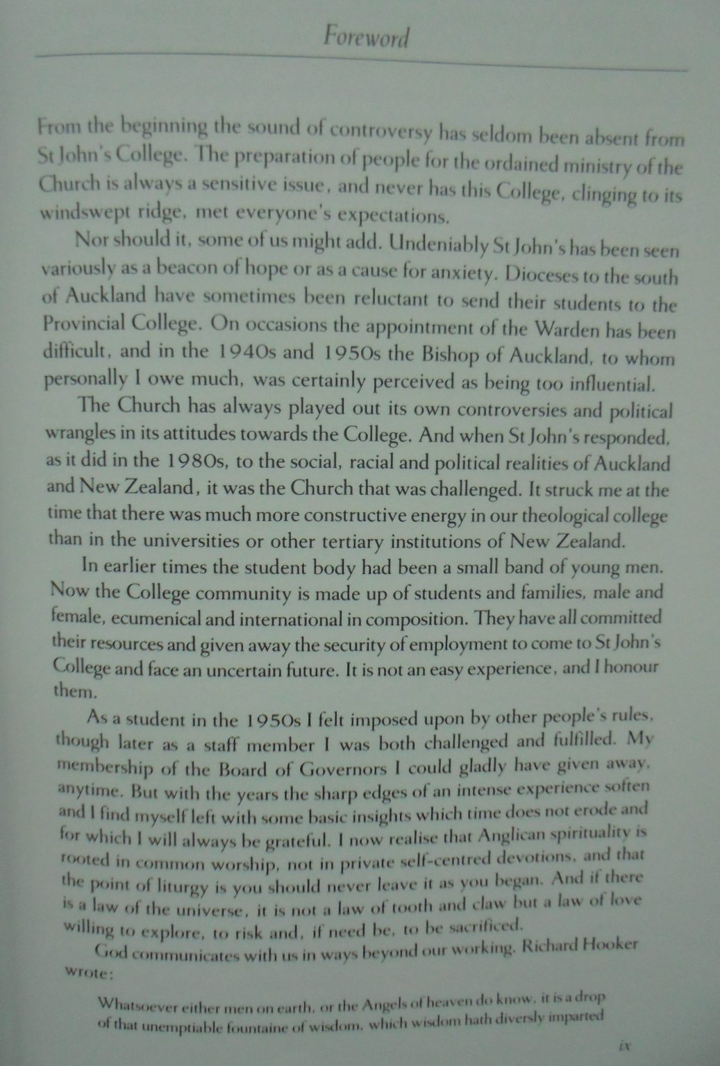 Selwyn's Legacy The College of St John the Evangelist, Te Waimate and Auckland, 1843-1992 : a history. by Allan K Davidson.