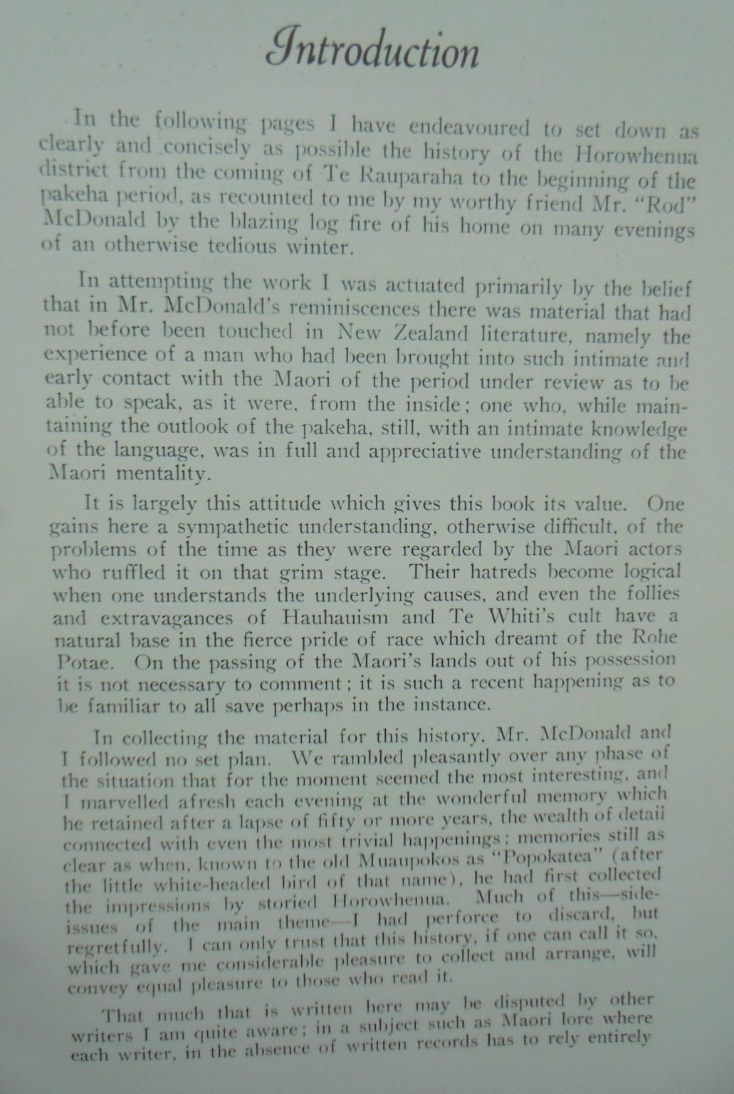 Te Hekenga Reminiscences of Early Horowhenua Being the Reminiscences of Mr Rod McDonald. Compiled by E. O'Donnell.