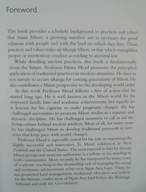 Tikanga Maori Living by Maori Values By Hirini Moko Mead.