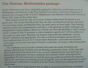 Gamma Mathematics.NCEA Level 1 By David Barton