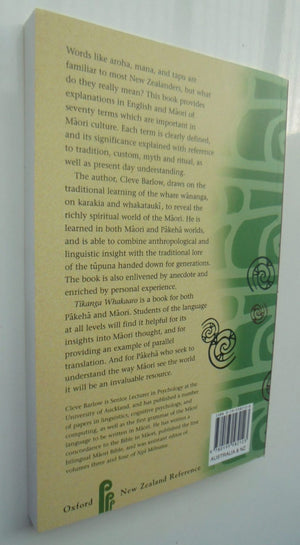 Tikanga Whakaaro Key Concepts in Maori Culture. By Barlow, Cleve. Senior Lecturer in Maori Studies