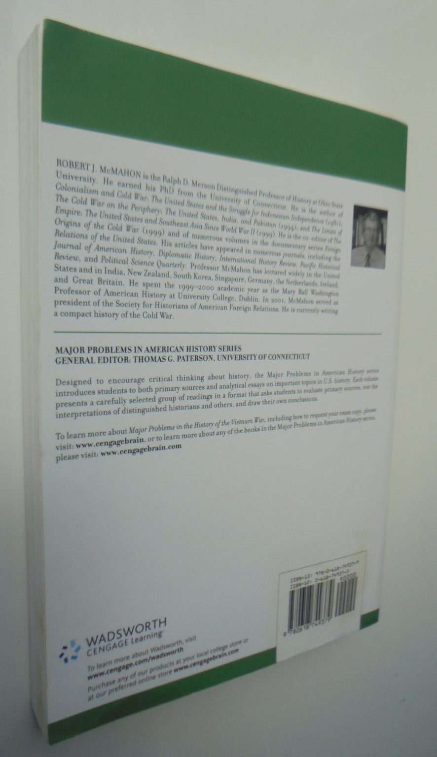 Major Problems in the History of the Vietnam War­. 4th edition, By R. McMahon