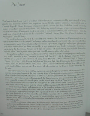 Eastbourne: A History of the Eastern Bays of Wellington Harbour by Ann Beaglehole, Alison Carew.