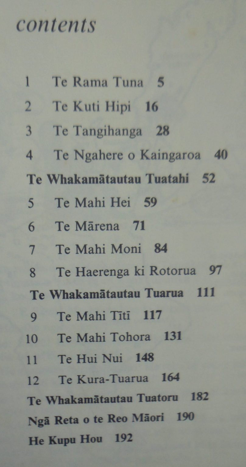 Te Rangatahi Book 1. Te Rangatahi book 2. Maori Language Course. 2 books